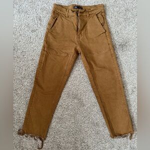 Zara Men's Light Brown Carpenter Pants